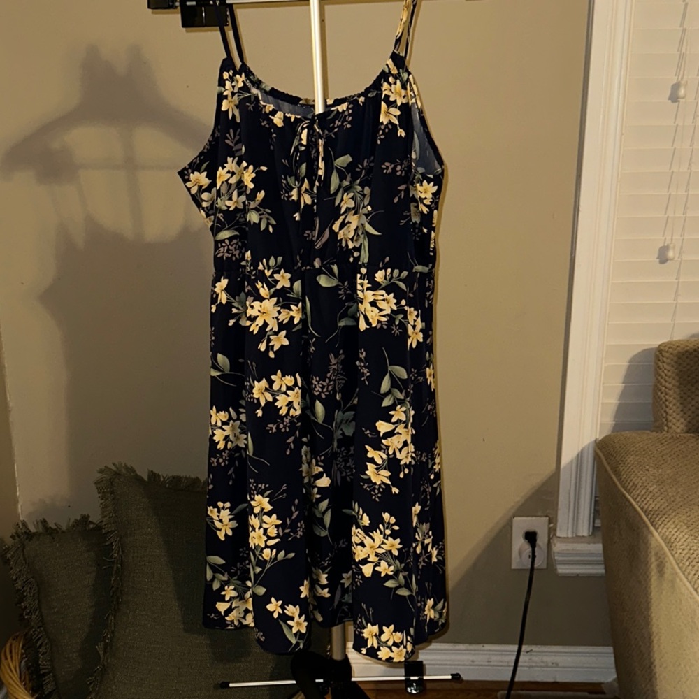 Floral Navy Sundress